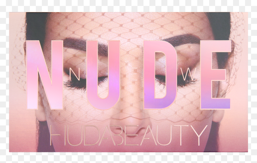 The New Nude Eyeshadow Palette, , Hi-res - Nude Palette Huda Beauty, HD Png Download - sombra cute spray png