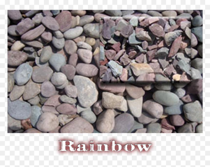 Rainbow Label - Pebble, HD Png Download - gravel texture png