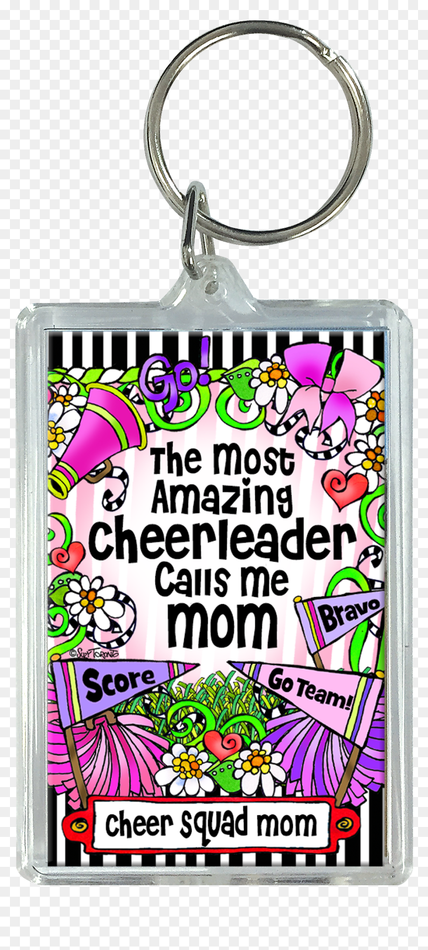 Kc304-a - Keychain, HD Png Download - cheer mom png
