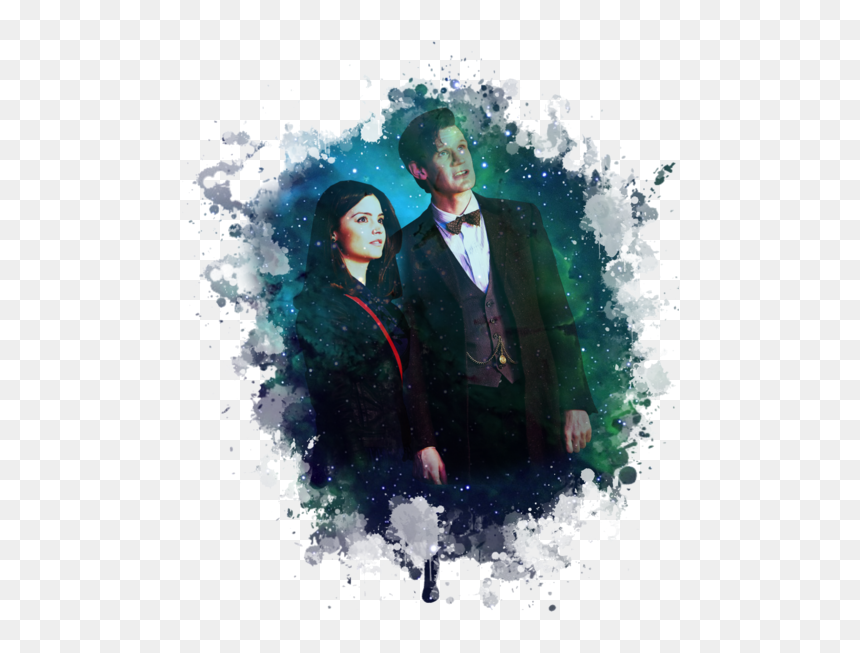 Clara And The Doctor Fanart - Illustration, HD Png Download - doctor who png tumblr