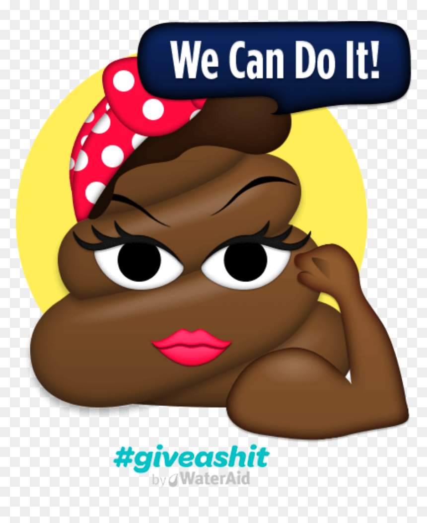 Poop Emoji Rosie Riveter, HD Png Download - gross emoji png