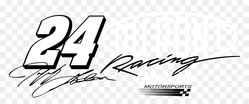 Jeff Gordon Logo Black And White - Calligraphy, HD Png Download - jeff gordon 24 png