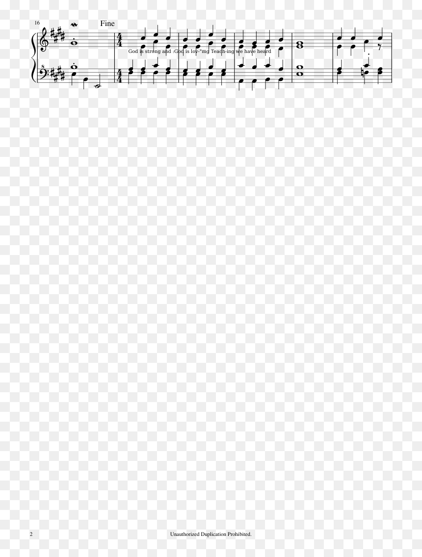 Sheet Music, HD Png Download - in god we trust png
