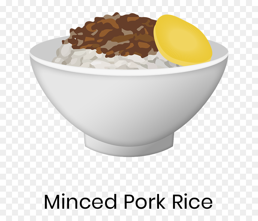 Minced Pork Rice Minced Pork Rice Is A Taiwanese Dish - Ice Cream, HD Png Download - ice emoji png