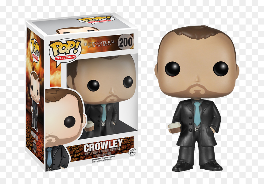 Crowley Pop Vinyl Figurine - Pop Vinyl Supernatural Crowley, HD Png Download - fantastic beasts png