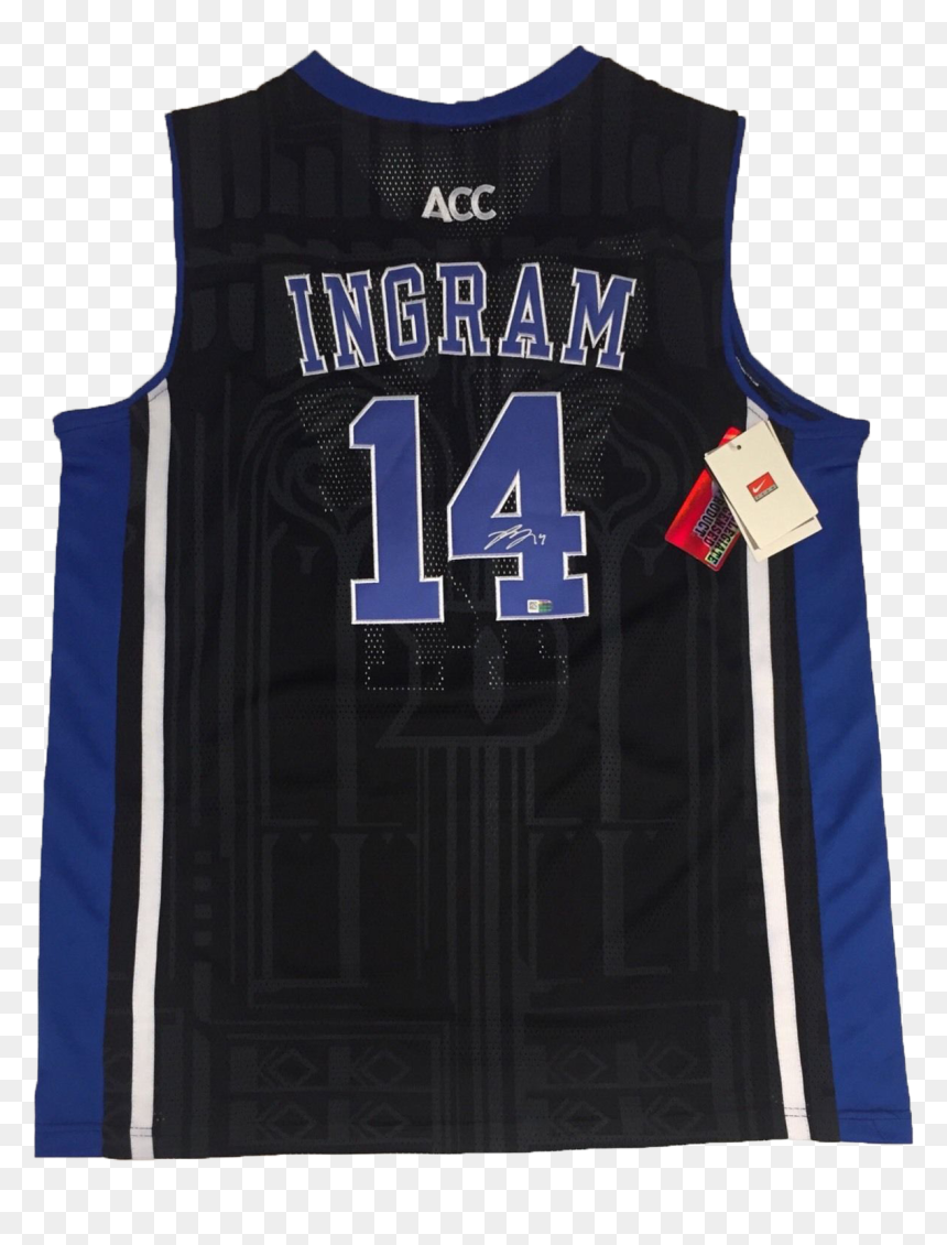 Brandon Ingram Autographed Black Duke Blue Devils Basketball - Vest, HD Png Download - brandon ingram png