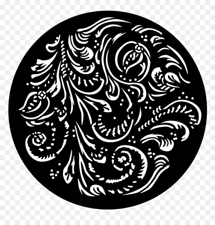 Apollo Delicate Flourish - Circle, HD Png Download - black flourish png