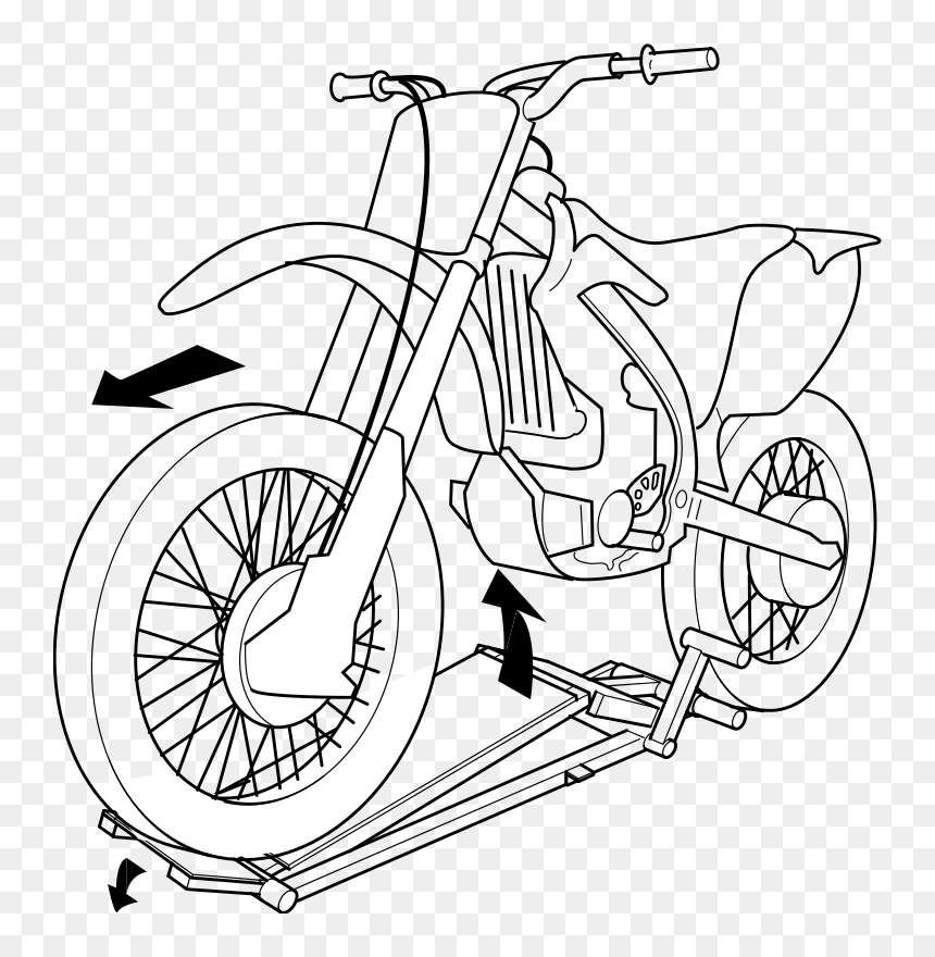 Motorbike Outline, HD Png Download - telaraña spiderman png