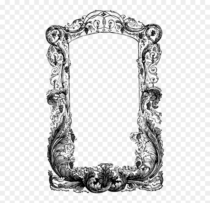 Transparent Film Frame Clipart - Transparent Ornate Frame Vector, HD Png Download - moldura dourada vetor png