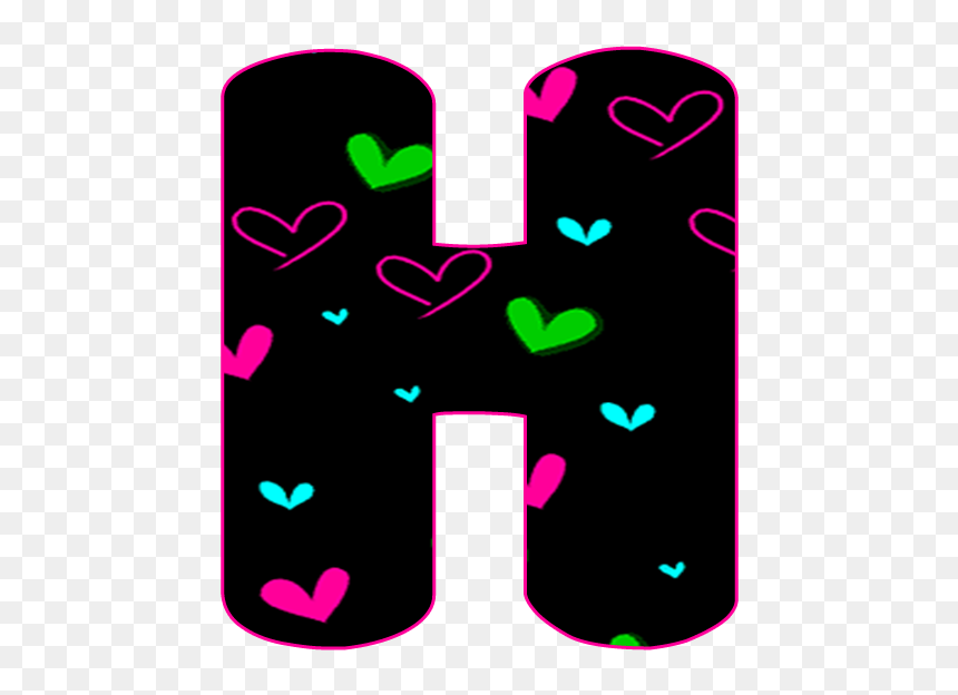 Abecedário Negro Con Corazon Do Neon C Png, Transparent Png - abecedario png