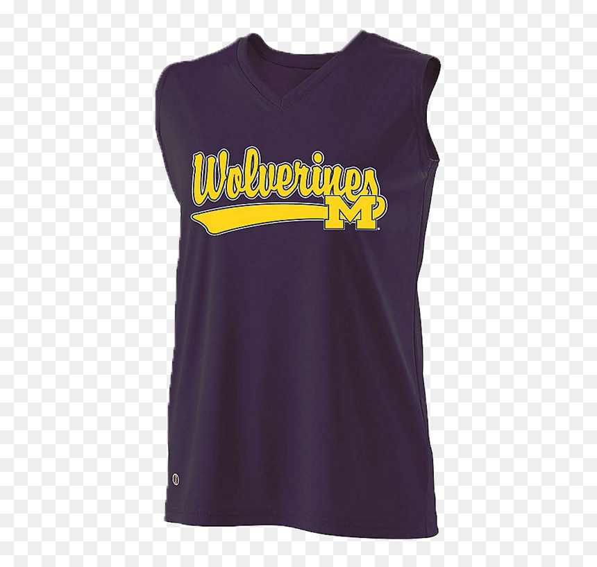 Holloway Michigan Wolverines Curve Ladies Jersey - Active Tank, HD Png Download - michigan wolverines png