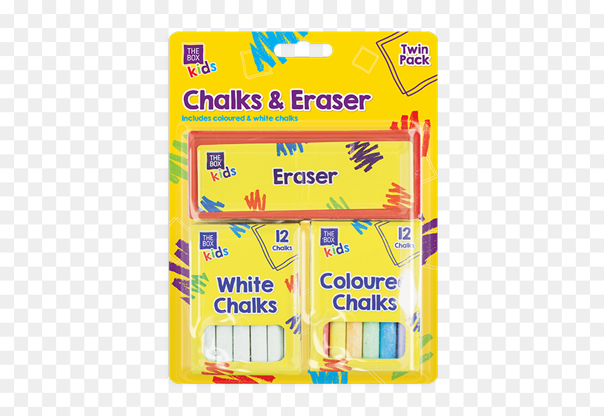 Chalk & Eraser Set - Plastic, HD Png Download - piece of chalk png