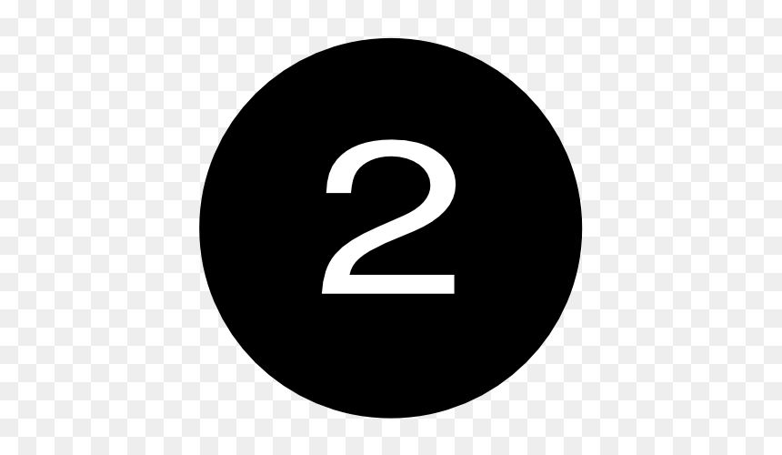 Pictogramme Google Plus, HD Png Download - number two png
