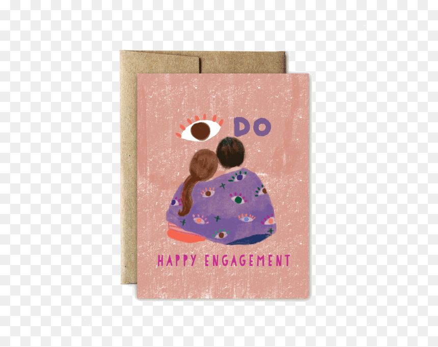 Pink And Purple Number Two Png Polka Dot With Eyes - Greeting Card, Transparent Png - number two png