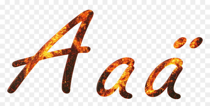 Letter A Fire Free Photo - Illustration, HD Png Download - flaming eyes png