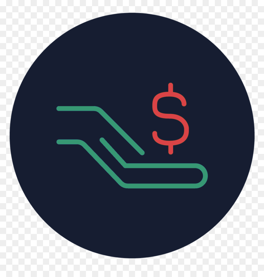 Hand-dollar - Circle, HD Png Download - target sign png