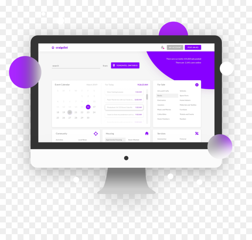 Web Page, HD Png Download - craigslist png