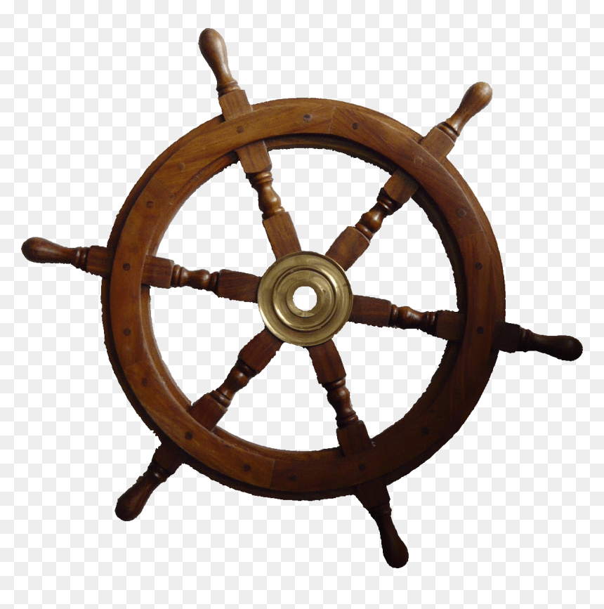 Sea Ship Steering Wheel, HD Png Download - helm png