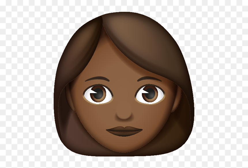 Emoji With Brown Hair, HD Png Download - hair emoji png