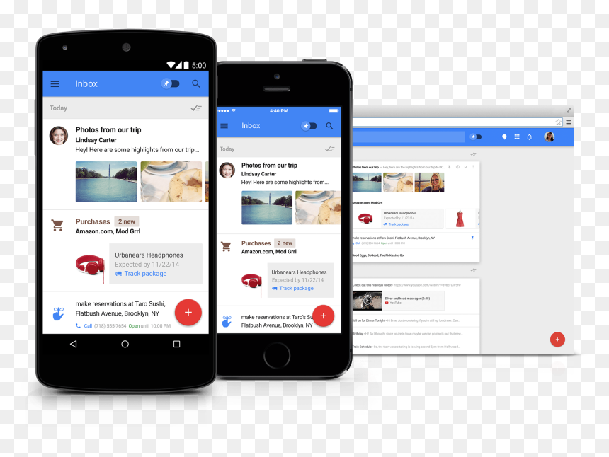Google Inbox Mobile App, HD Png Download - gmail.png