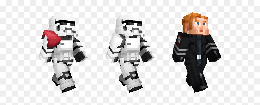 Star Wars Sequel Minecraft Skin Pack, HD Png Download - stormtrooper.png