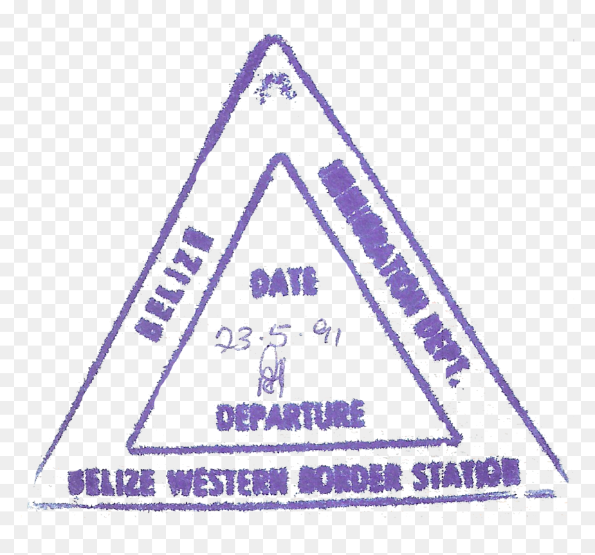 Belize Exit - Immigration Stamps Png, Transparent Png - exit.png