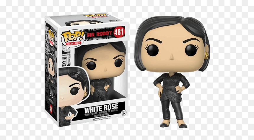 Mr Robot Funko Pop White Rose, HD Png Download - fsociety png