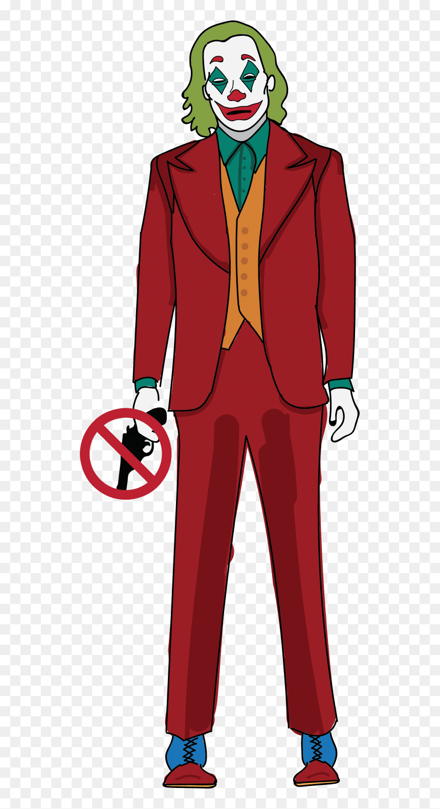 The "joker, HD Png Download - finger guns png
