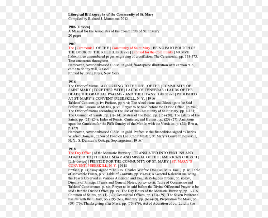 Document, HD Png Download - saint mary png
