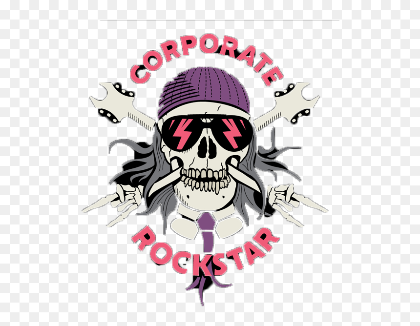 Corporate Rockstar Logo - Skull, HD Png Download - bloopers png