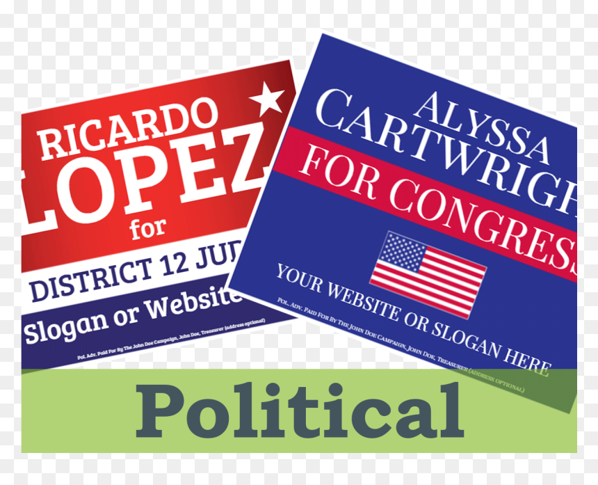 Political Yard Signs , Png Download - Eiffel Optic, Transparent Png - yard signs png