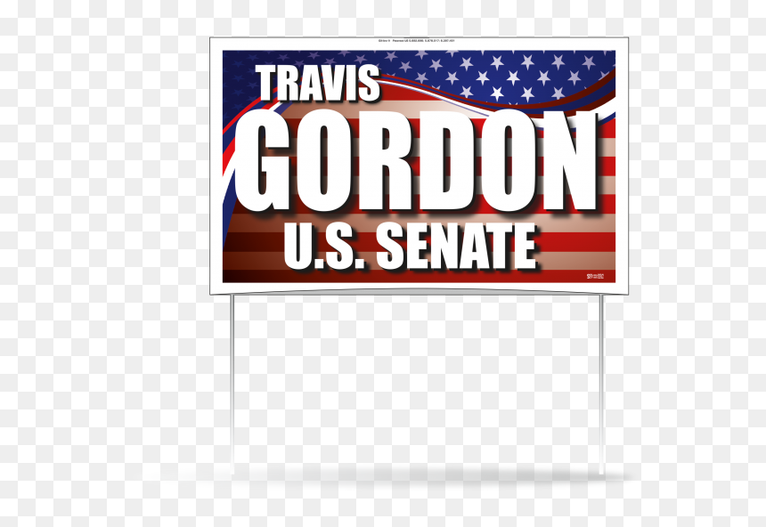 Double Sided Full Color Yard Signs With Frame - Flag Of The United States, HD Png Download - yard signs png