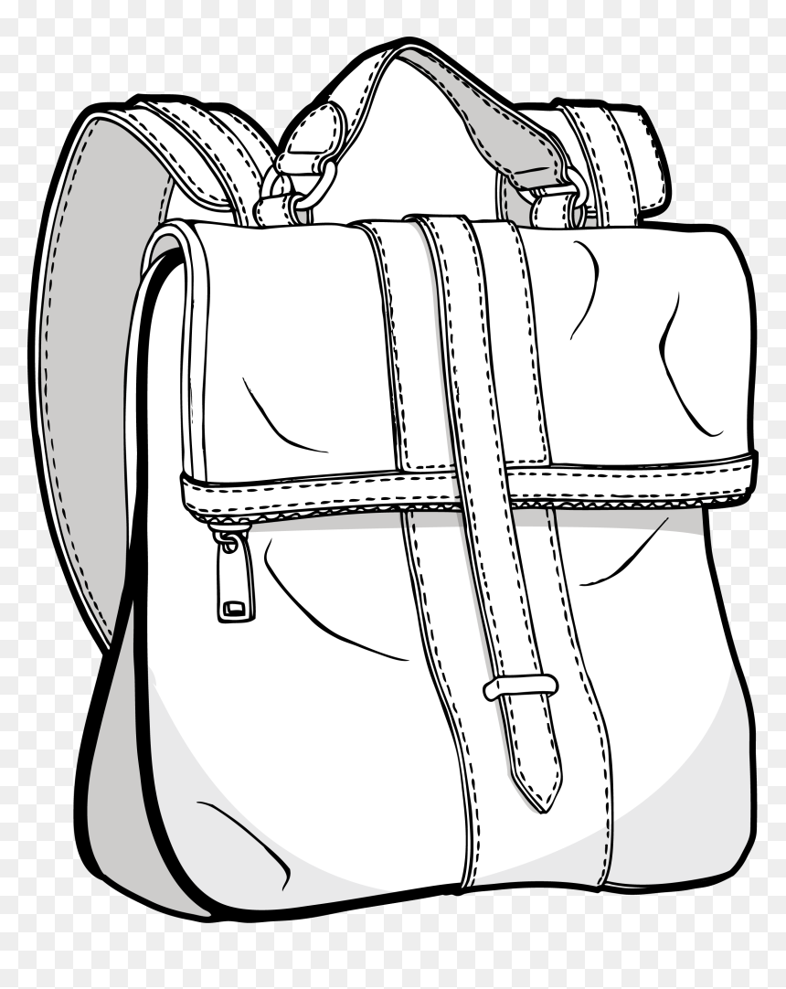 Flat Sketches Of Bags, HD Png Download - nani? png