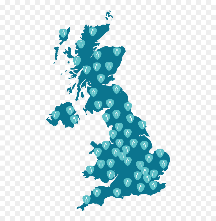 Transparent Nanny Clipart - Map Of Uk With Capitals, HD Png Download - babysitting png
