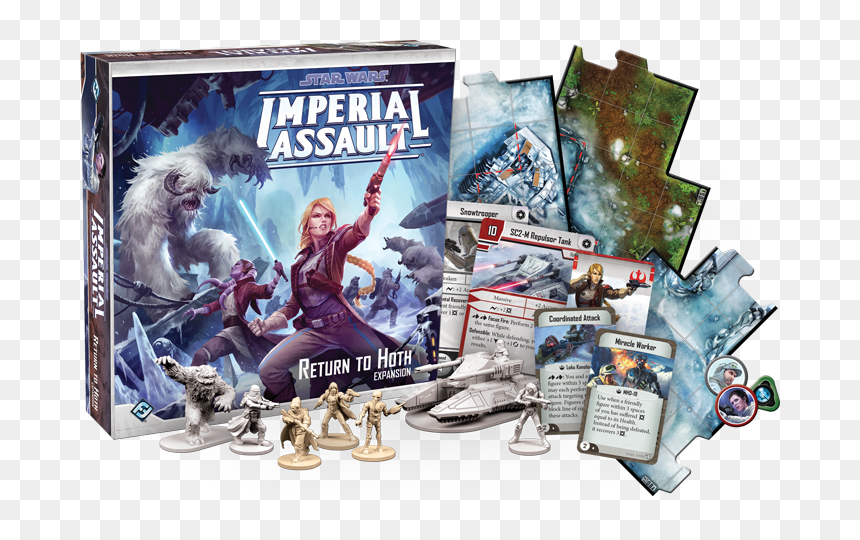Star Wars Imperial Assault Return To Hoth Board Game, HD Png Download - tauntaun png