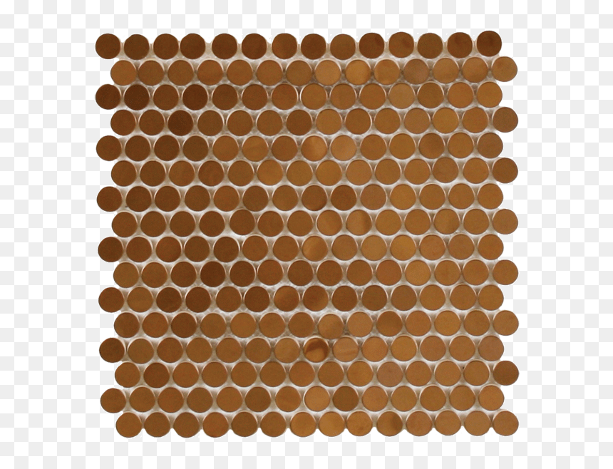 Brown Penny Round Tiles, HD Png Download - daltile png