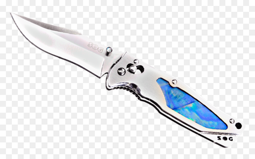 #knife #blue #silver #weapon #stab #cut #dope #swag - Utility Knife, HD Png Download - stab png