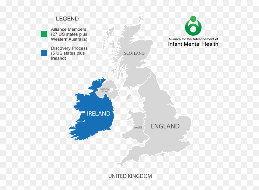 Alliance For The Advancement Of Infant Mental Health - Peterborough On Map Of England, HD Png Download - ireland map png