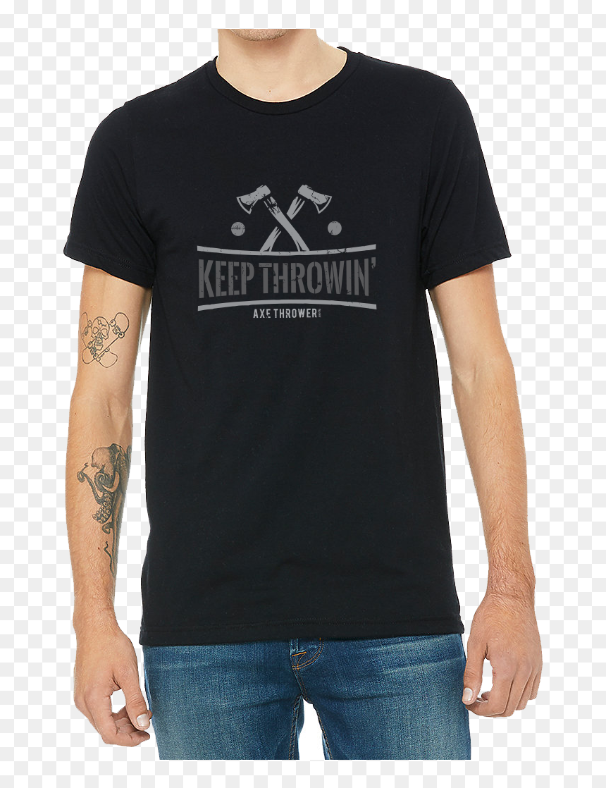 Axe Thrower By Axel, Axethrower, Axe Throwing Apparel, - Bella Canvas Black Shirt, HD Png Download - axel png