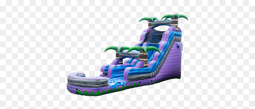 Ws 1029 Hr 4 - Purple Crush Water Slide, HD Png Download - bouncy house png