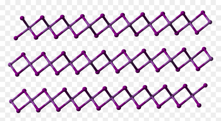 Bismuth Triiodide Layers Stacking 3d Balls - Estructura Yoduro De Bismuto Iii, HD Png Download - bismuth png