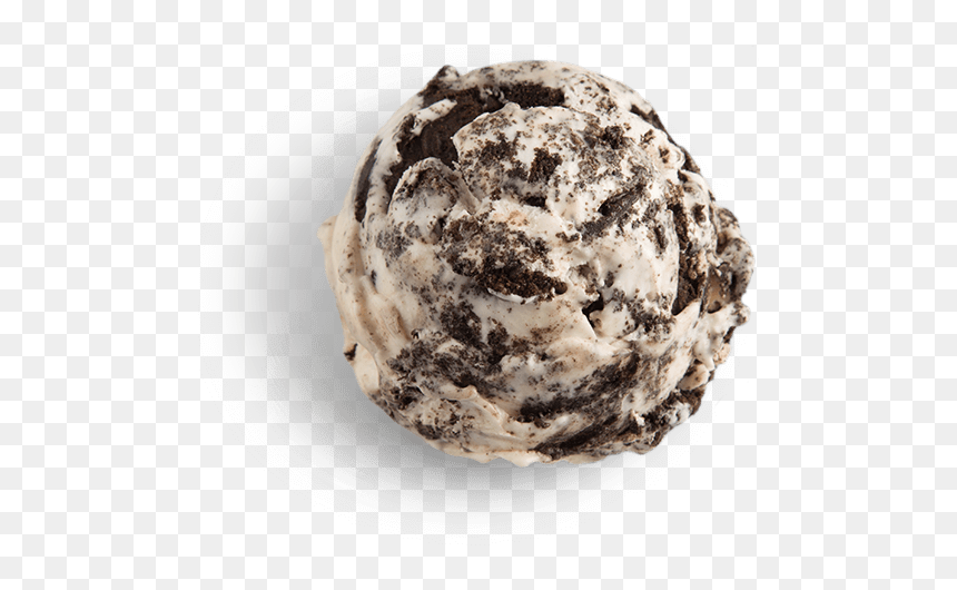 Oreo Cookies And Cream Ice Cream Scooped - Cookies N Cream Ice Cream Ball, HD Png Download - ice ball png
