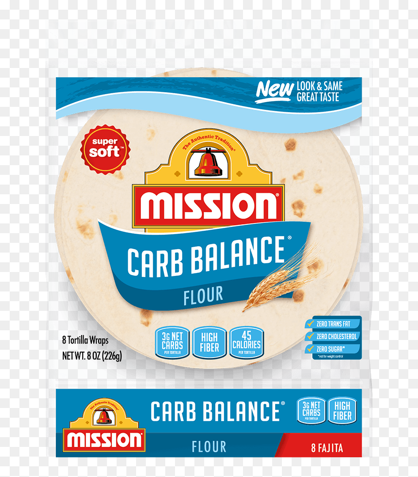 Carb Balance Fajita Flour Tortillas - Mission Carb Balance Spinach, HD Png Download - flautas png