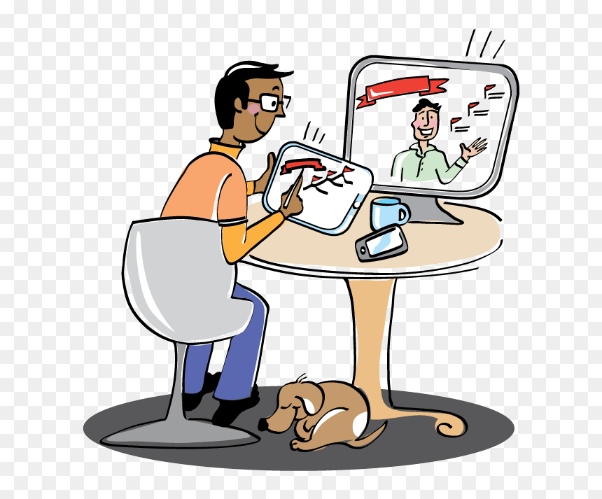 Graphic Footprints Studio Services - Cartoon, HD Png Download - thinking gif png