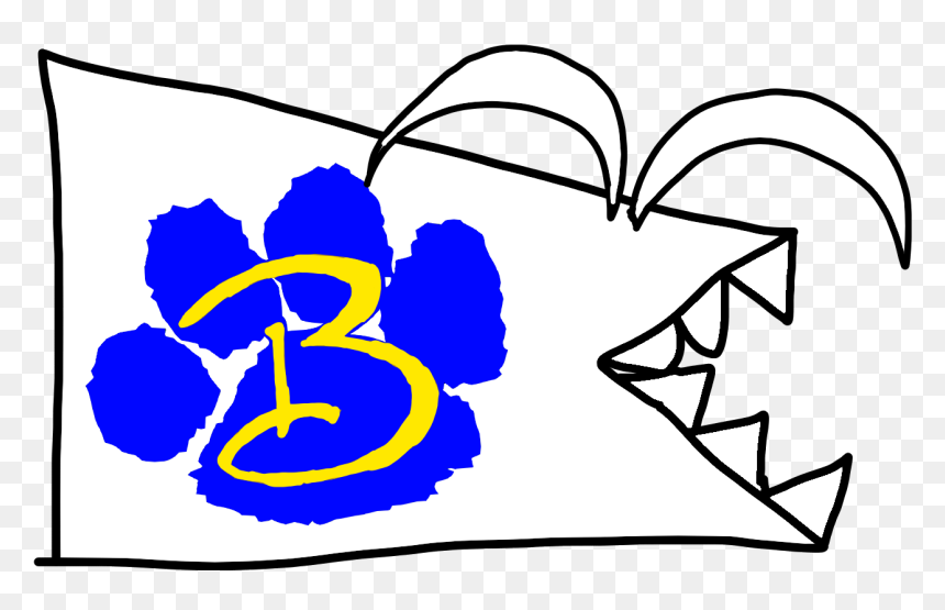 Schoolballs Wiki - Letter B In Paw Print, HD Png Download - rawr png
