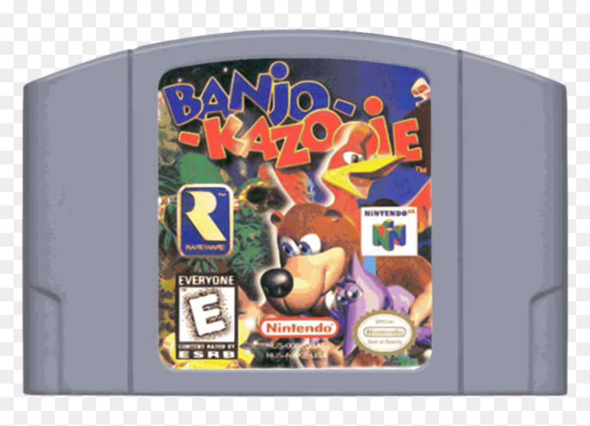 Here"s A Mockup Of What My Layout Will Be Using, Just - Banjo Kazooie N64 Sale, HD Png Download - n64 cartridge png