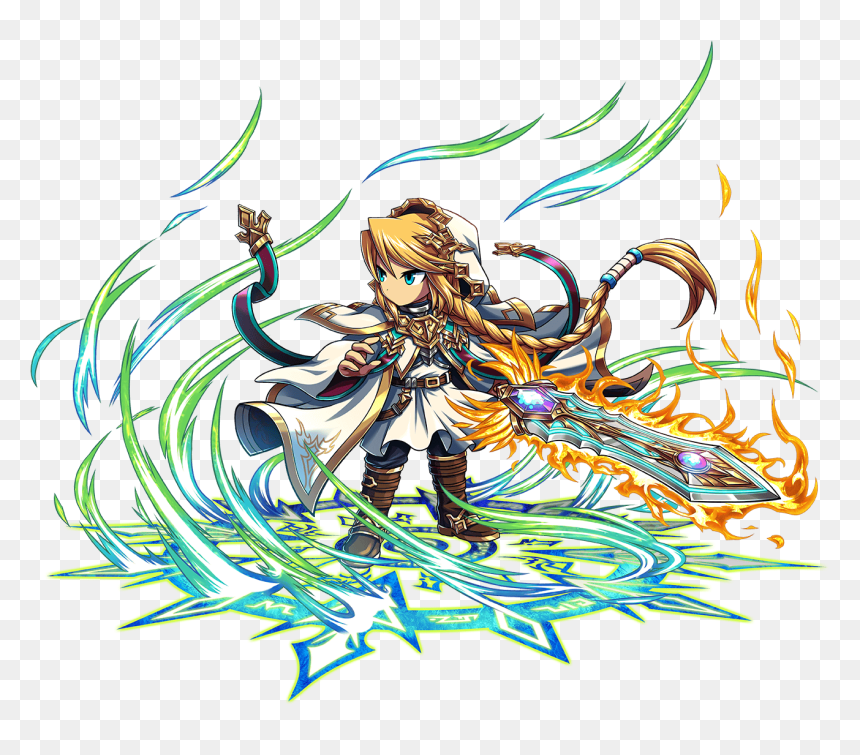 Transparent Brave Clipart - Evolution Brave Frontier 6 Heroes, HD Png Download - brave frontier png
