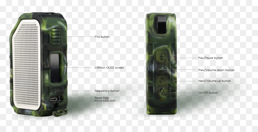 Active - Wismec Active Reset, HD Png Download - vape mod png