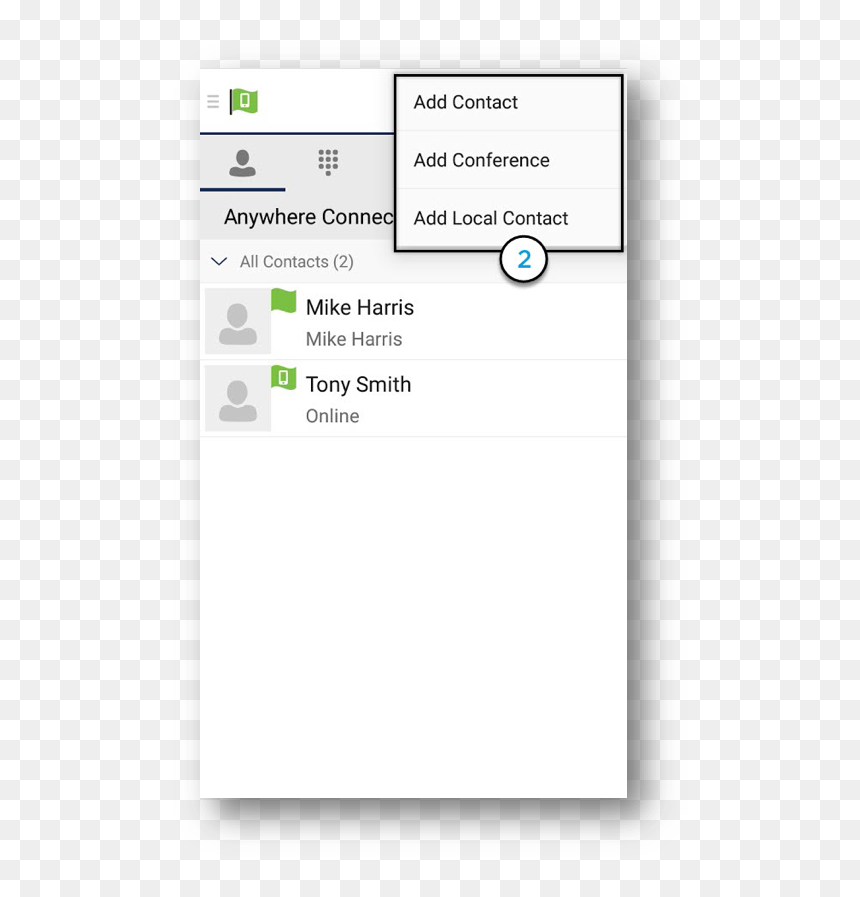 Screenshot, HD Png Download - android contacts icon png