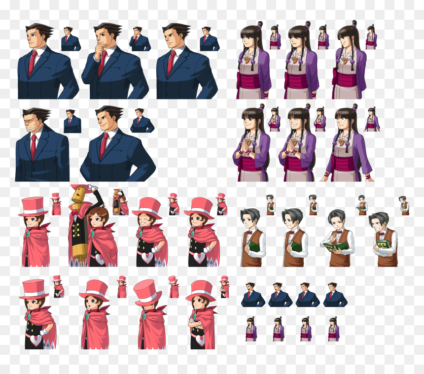 Ace Attorney Investigations Phoenix, HD Png Download - miles edgeworth png